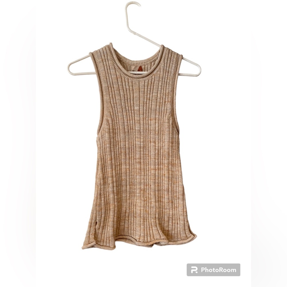 Anthropologie Pilcro Sweater Vest in Tan. Women’s Size Medium.